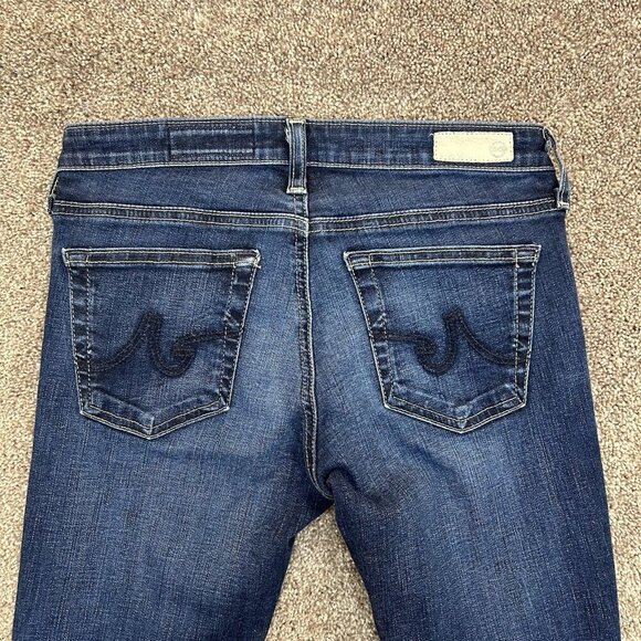 AG Womens The Legging Super Skinny Jeans Size 26 R Blue Low Rise Made in USA EUC - Picture 10 of 15